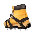 thumbnail image 1 of Chaussures d'Aérateur de Pelouse Outil d'Aération Outils de Jardin Sandales de Sol Vert Noir Fournitures de Cour 1 Paire 3 Sangles Ajustables Déchiqueteuse, 1 of 9