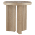 thumbnail image 1 of Bouclair Taupe Side Table, 1 of 6
