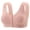 Pink, variant on Womens Front Closure Bra Wirefree Comfort Bras,Post Surgery Bra Easy On Seamless,Soft Bras for Women,Beige 36-46,Size 46