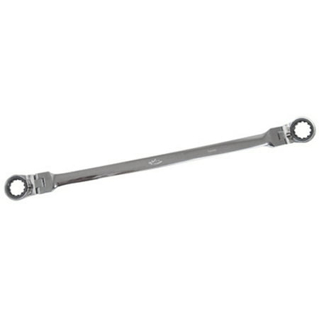 

K Tool 43515 Ratcheting Double Box End Flexible Wrench 14mm x 15mm Extra Long Reversible