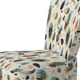 thumbnail image 4 of Designart "Minimalism Green Fern Flowers" Upholstered Bohemian & Eclectic Accent Chair and Boho Arm Chair - Multiple Color & Pattern, 4 of 7
