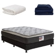 thumbnail image 1 of Colchón Queen Size Omega Spring Air + Box + Protector Ultra + Sábanas Softy, 1 of 8