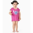 thumbnail image 6 of Disney Stitch Girls Swim Cover-up Towel Cotton Graphic Character Print Hoodie Swimsuit Newborn to Infant, 6 of 9