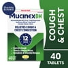 Mucinex DM 12 Hour Expectorant & Cough Medicine, Excess Mucus Relief & Cough Suppressant, 40 Tablets
