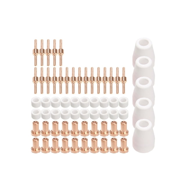 65Pcs Air Plasma Cutting Tips For L-G-40 PT-31 Cutter Consumables CUT-40 CUT-50D Swirling Rings Electrode Shield Cups Cutter ,High Quality Materials