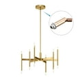thumbnail image 5 of Uxcell Sloped Ceiling Adapter 180/355 Degree Swivel for Chandelier Champagne Gold 2 Pack, 5 of 5