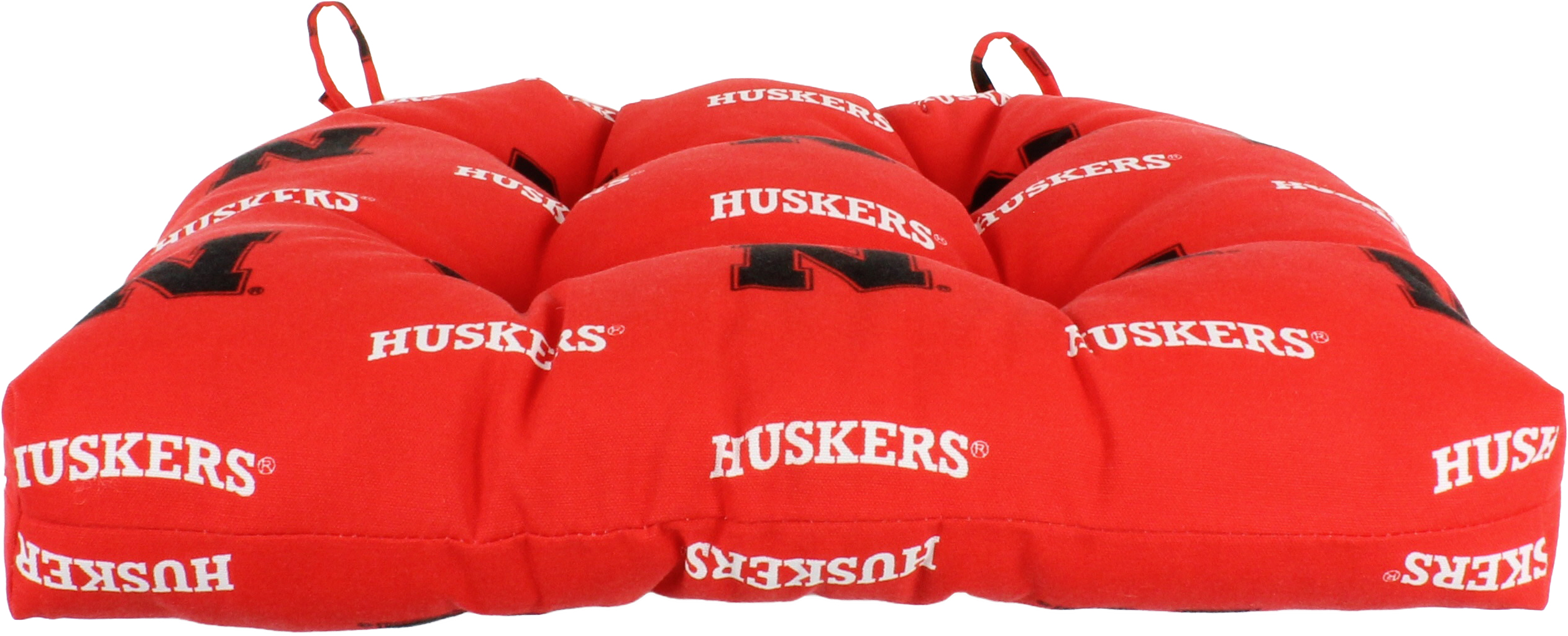 College Covers Nebraska Cornhuskers Patio Seat D Cushion 20" x 20", 2 Tie Backs