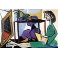 thumbnail image 1 of "Interior With A Girl Drawing, Picasso - CANVAS OR PRINT WALL ART", 1 of 1