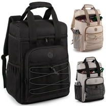 Cooler Backpack for Women Men, with Padded Top Handle Cooler Bag, Lightweight Back Pack Cooler Insulated Leak Proof, Large Capacity Ice Chest Beach Camping Picnic Fishing Hiking-Black