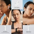 thumbnail image 6 of Wireless Earbuds, TWS5.0 stereo K88 noise reduction touch Bluetooth Earbuds in Ear w/Wireless Charging Case/USB-C, Wireless Earphones Hi-Fi Sound, Bluetooth Headphones w/Microphone(White), 6 of 6