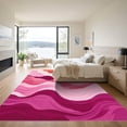 thumbnail image 3 of ODIKA 2'x3' Machine Washable Non-Slip Area Rug, Abstract Pink High Traffic Rug, Pink, 1049751, 3 of 7