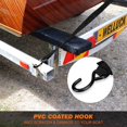 thumbnail image 3 of LinenLoon Boat Trailer Transom Tie Downs Straps 1200 LBS, 2" x 4' Adjustable Boat Buckle Transom Tie Downs to Trailer, Marine, Jet ski, Pontoon, with Quick Release Buckle & Anti-Scratch Hooks, 3 of 5