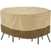 "Classic Accessories Veranda Patio Round Bistro Table and Chair Set Furniture Storage Cover, fits up to 54"" diameter"