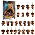 thumbnail image 2 of Cute Sausage Dog Acrylic Countdown Calendar Set - 24 Ornaments for Holiday Celebration and Festive Decoration, 2 of 8