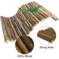 thumbnail image 4 of Extra Large Wooden Reptile Hideout Bearded Dragon Bendy Bridge Climbing Ladder Hiding Hut Reptiles Hide Cave Habitat Decor for Lizards Gecko Spiders Snakes Tortoise(XL:20" x 11.8"), 4 of 7