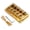 Gold, variant on Yihuala Bass Guitar Bridge Bass Bridge Assembly Replacement Vintage 5 String Bass Bridge Electric Bass Guitar Accessory