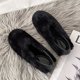 thumbnail image 1 of Zapatos de felpa para mujer, comodidad de otoño e invierno, además de zapatos de algodón cálidos de terciopelo, zapatos planos para el hogar, arrastre perezoso Wmkox8yii hj789, 1 of 7