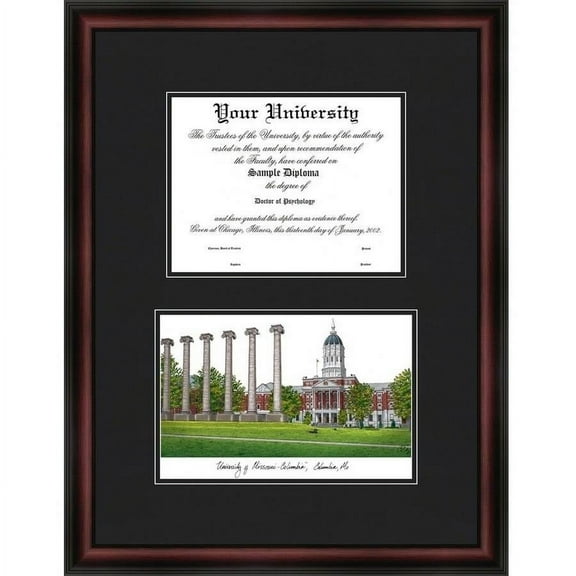 University of Missouri 11" x 8.5" Diplomate Diploma Frame