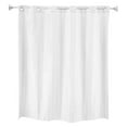 thumbnail image 4 of Whitmor No Hook Split Ring Checkered Pattern Shower Curtain w/No Snap Liner, 71" x 74", 4 of 5