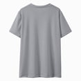 thumbnail image 4 of KPOPLK Girls T Shirts Ruffle Short Sleeve Summer Pleated Crewneck Casual Tops Tees Blouses Size 10-12 Years,Grey, 4 of 5
