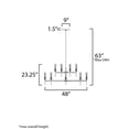thumbnail image 5 of Maxim Lighting - Flambeau - 21.6W 12 LED Chandelier In Traditional Style-23.25, 5 of 5