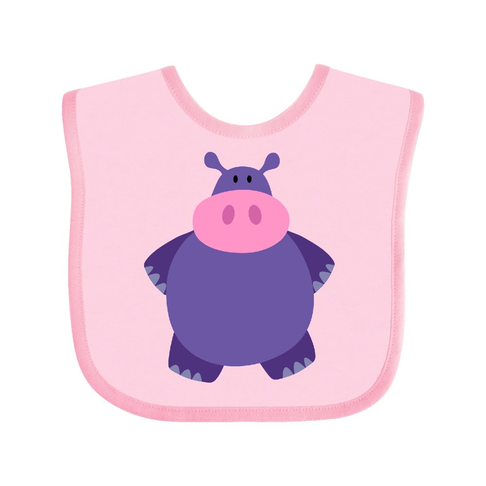 Inktastic cute hippo hippopotamus infant bib unisex pink  walmartcom