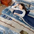 thumbnail image 4 of Feelyou Rustic Boat Paddle Bedding Comforter Set 7pcs, Western Lodge Cabin Queen Bedding Sets, Countryside Cabin Reversible Queen Sheet Sets, Luxury Bedroom Decor, 4 of 7
