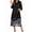 Black Butterfly Flower, variant on KISSGAL Women Zipper Front Robes 3/4 Sleeve Housecoat Full Length Loungewear Dress with Pocket Long Nightgown Sleepwear Bathrobes