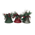 thumbnail image 3 of Momentum Brand 3.5 in. Mix 3 Metal Liberty Bell Ornaments with Pinecone Holy Buffalo Plaid Bow Accents, 3 of 4