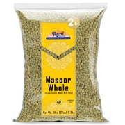 Rani Masoor Whole (Green Lentils Whole With Skin) 32oz (2lbs) 908g ~ All Natural | Vegan | Gluten Friendly | Non-GMO | Kosher | Product of USA