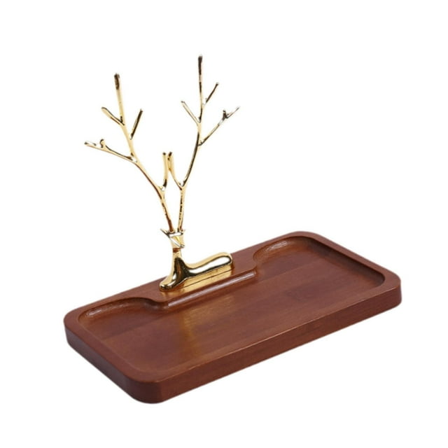 Bandeja para joyas, organizador multiusos, única, para decoración del hogar, plato para joyas S
