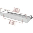 thumbnail image 5 of Shower Caddy  Floating Shelves Shower Caddy Bathroom Shelf, Stainless Steel Kitchen Bathroom Shelf, Wall-Mounted Storage Rack Single Layer Bathroom Shelf/20Cm, 5 of 7