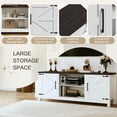 thumbnail image 7 of Erinnyees 66" Farmhouse TV Stand, Modern TV Console with Adjustable Shelves & Storage Cabinets, Long TV Stand for Living Room, Home Entertainment Center for 75 Inch TV, 7 of 7