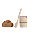 thumbnail image 5 of Brod & Taylor Sourdough Essentials Kit Sourdough Starter Jar with Lid and Spatula - Includes in/cm Markings and Starter Progress Measuring Ring, 5 of 6
