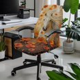 thumbnail image 2 of Xoenoiee Horse Flower Print Office Chair Cover Universal Chair Seat Covers Stretchable Computer Chair Slipcover Remove Washable Rotating Desk Chair Protector, L, 2 of 6