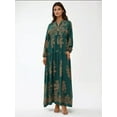 thumbnail image 6 of Printed Long Sleeve Viscose Maxi Dress, 6 of 7