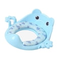 thumbnail image 1 of Asiento de inodoro para niños, inodoro portátil de viaje para bebés, asiento de inodoro Azul claro, 1 of 9