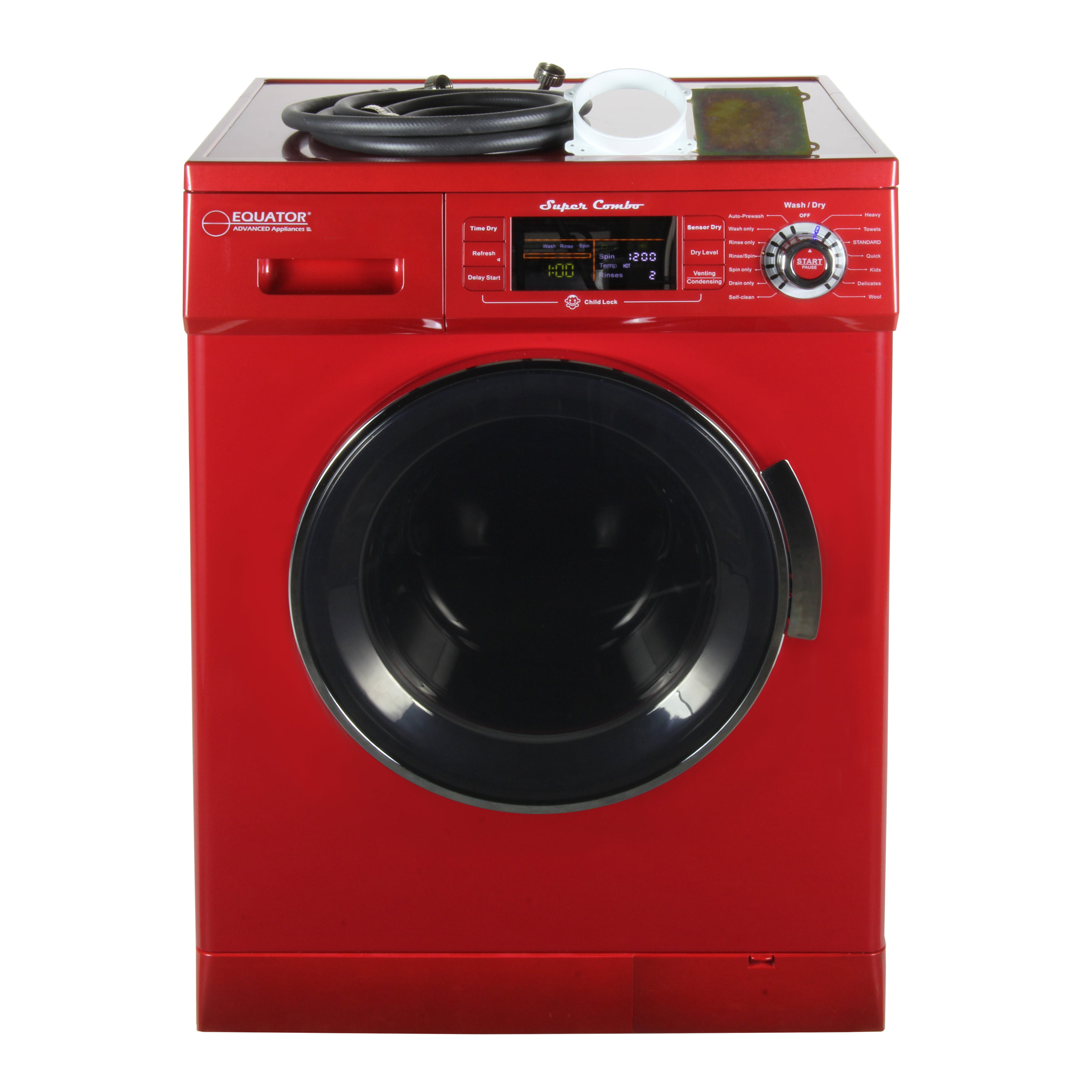 All-in-One 13 lb. 1200 RPM Compact Combo Washer Dryer with Optional Portable All In One Washer Dryer Combo