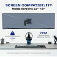 thumbnail image 6 of Full Motion 13" to 49" Ultrawide Monitor Wall Mount, 6 of 8