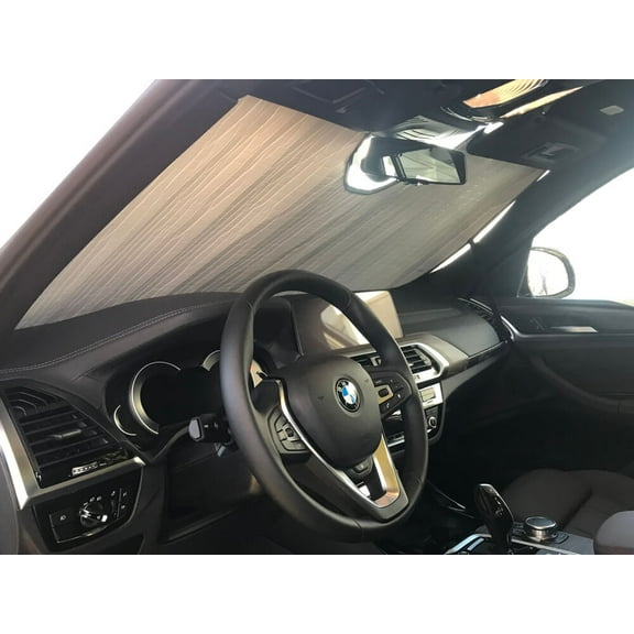 HeatShield, The Original Windshield Sun Shade, Custom-Fit for BMW X3 SUV 2018, 2019, 2020, 2021, Silver Series