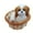 Dog#, variant on Lovely Simulation Animal Doll Plush Mini Basket Cat Rabbit Dog Kids Xmas Toy