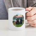 thumbnail image 4 of CafePress - Garden Shore 2 Black Pugs Mug - 11 oz Ceramic Mug - Novelty Coffee Tea Cup, 4 of 4