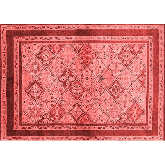 Ahgly Company Indoor Rectangle Oriental Red Traditional Area Rugs, 2' x 4'