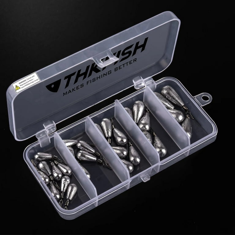 THKFISH Fishing Weights, Fishing Accessory Set - Cannon Ball Weights, Drop  Shot Weights, Texas Rigs, Boat Sinker Weights - with Snap Fishing Weights -  Set of 46 or 66 : : Sports & Outdoors