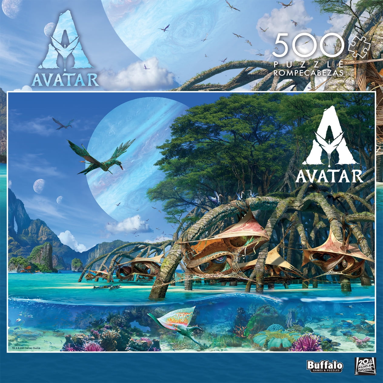 Buffalo Games Avatar Metkayina Village 500-Piece Interlocking Jigsaw Puzzle for Adults Ages 14+