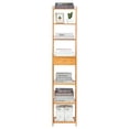 thumbnail image 5 of XKHZJL 7-Tier Bamboo Bookshelves and Bookcases, Book Shelf Organizer Rack, Freestanding Storage Shelving Unit for Living Room, Kitchen, Bathroom, Office, 5 of 9