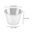 thumbnail image 4 of 96 Pack Stainless Steel Condiment Sauce Cups,Commercial Grade Dipping Sauce Cups,Ramekin Condiment Cups Portion Cups, 4 of 7