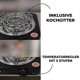 thumbnail image 4 of Electric Single Burner Cooktop 1500W with EU Plug, Stainless Steel Portable Stove for Camping & Home Use, 4 of 5