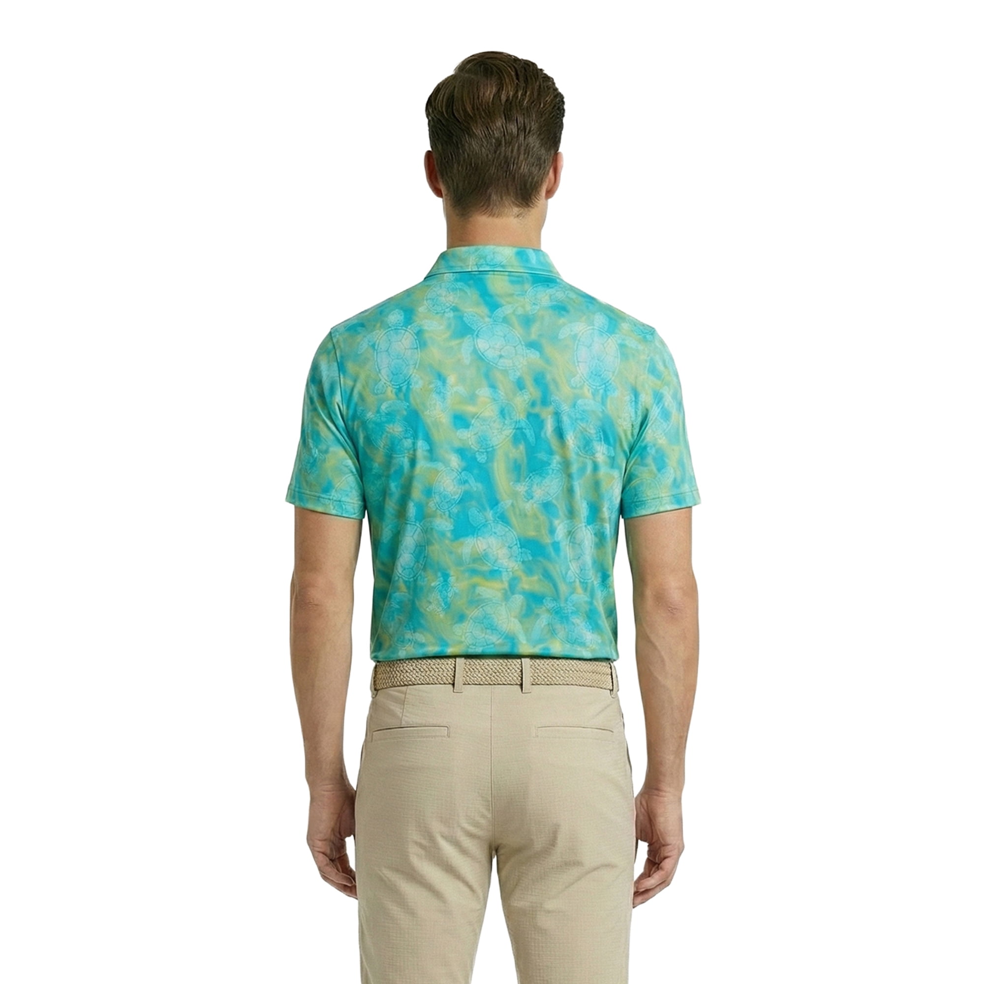 Birdie Bound Men's and Big & Tall Men's Novelty Print Golf Polo Shirt, Sizes XS-4XLT