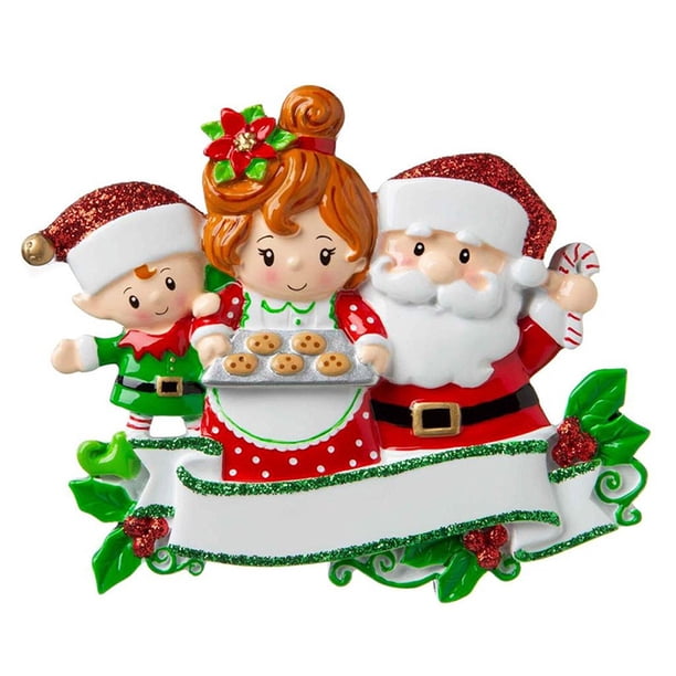 Familiares Diy, Colgante De Resina De Árbol De Navidad Personalizado, Regalo De Navidad Para Niños, Adorno Colgante De Año Nuevo Speravity HA041408-02
